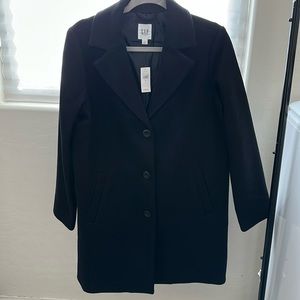 GAP wool long black coat